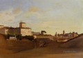 View of Pincio Italy plein air Romanticism Jean Baptiste Camille Corot